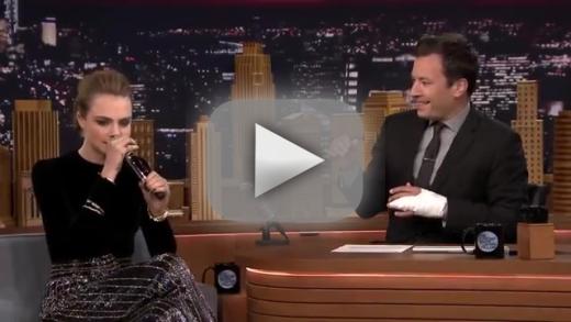 Cara delevingne beatboxes on the tonight show