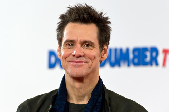 Jim carrey dumb and dumber to photocall pic