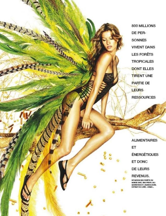 Gisele Bundchen poses topless after naked Vogue Brazil 